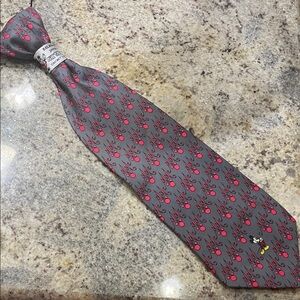 Gray and Red women’s Micky Mouse ladies Tie